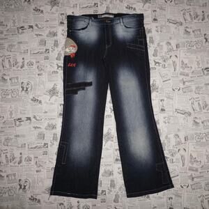 13 - Vintage Y2K lot 29 femme looney tunes denim flare pants
